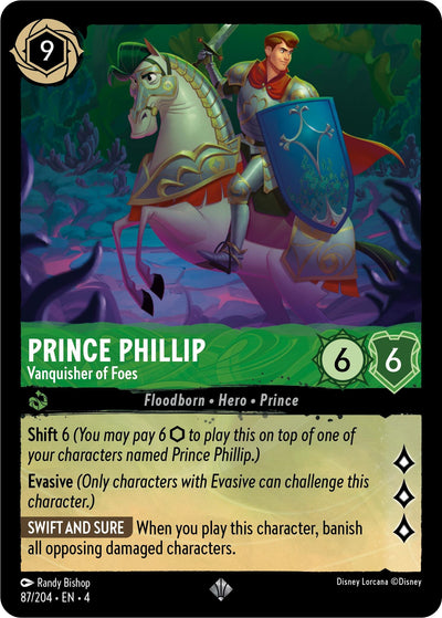 Image for Prince Phillip - Vanquisher of Foes (Ursula's Return) (87/204) - Disney Lorcana
