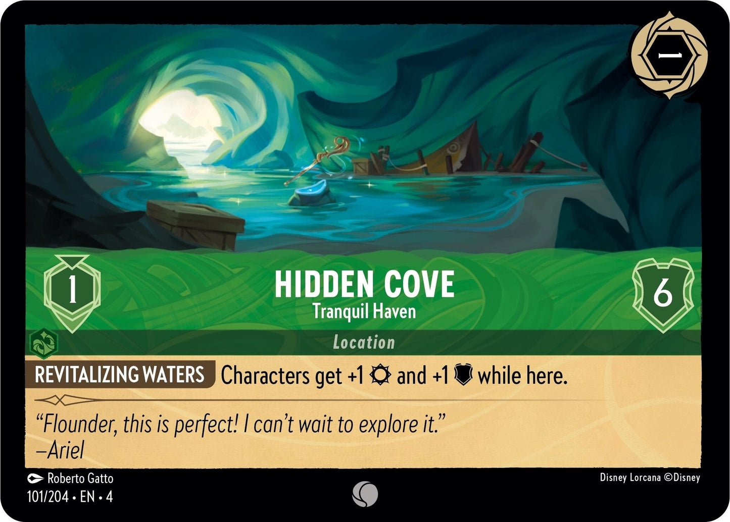 Image for Hidden Cove - Tranquil Haven (Ursula's Return) (101/204) - Disney Lorcana