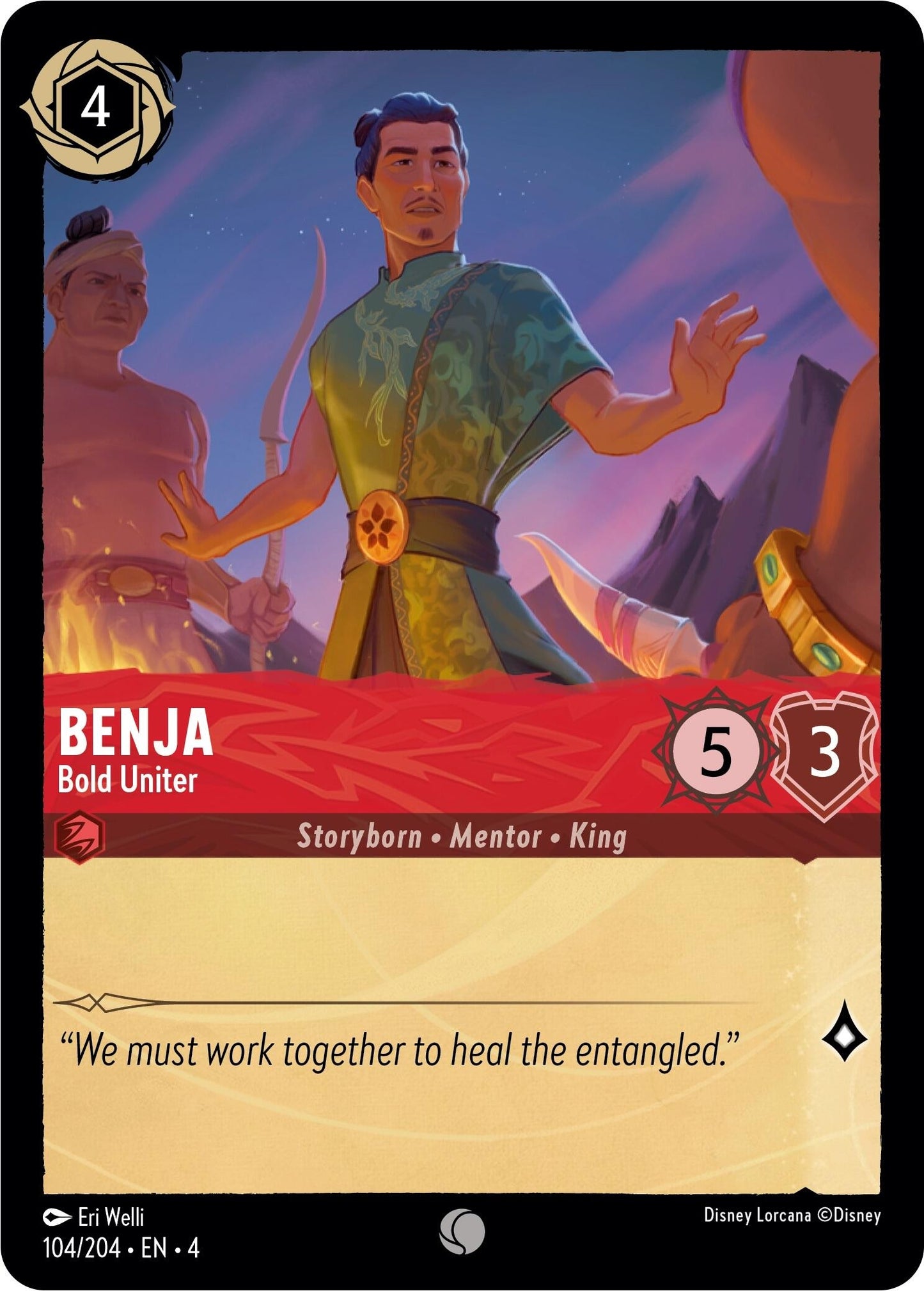 Image for Benja - Bold Uniter (Ursula's Return) (104/204) - Disney Lorcana
