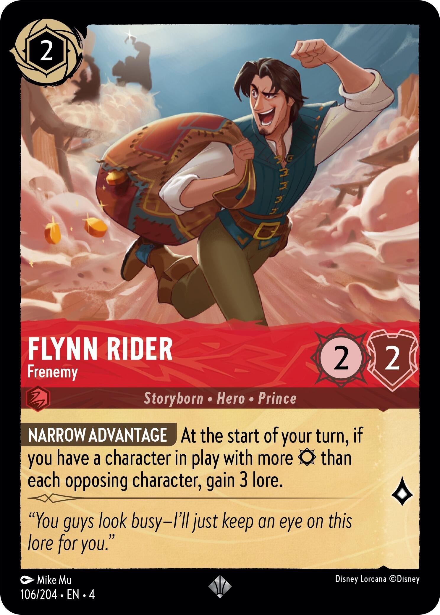 Image for Flynn Rider - Frenemy (Ursula's Return) (106/204) - Disney Lorcana