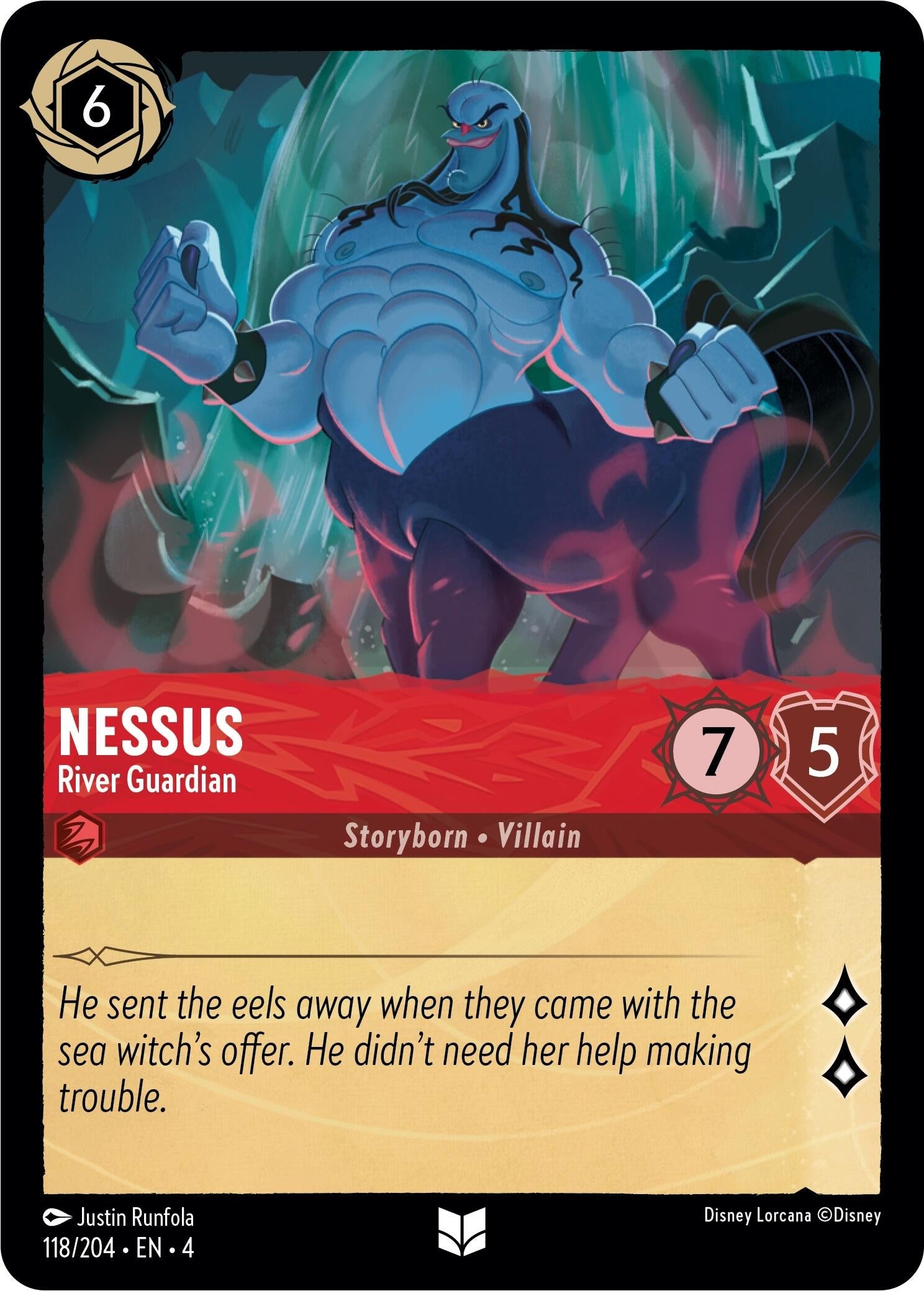 Image for Nessus - River Guardian (Ursula's Return) (118/204) - Disney Lorcana