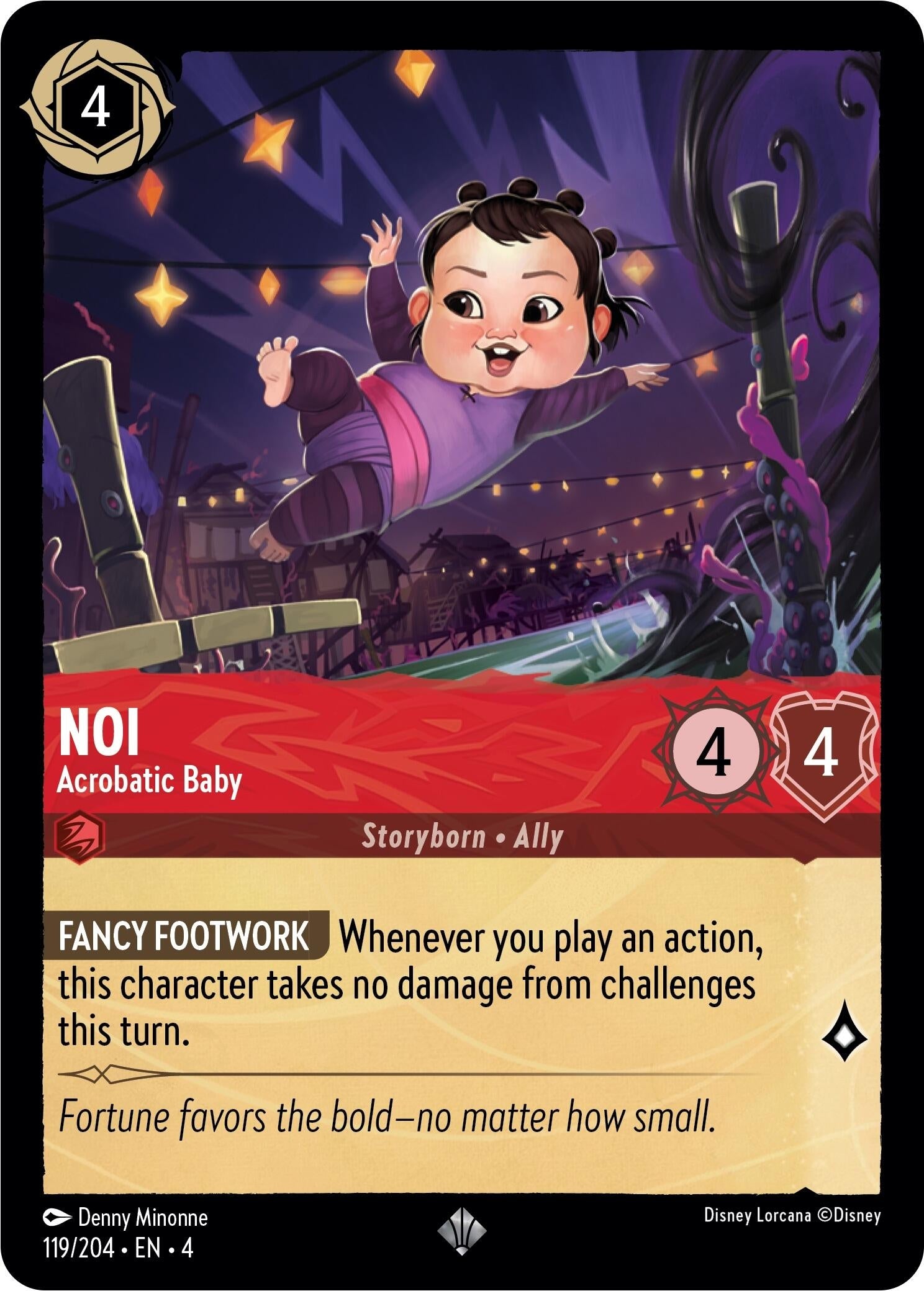 Image for Noi - Acrobatic Baby (Ursula's Return) (119/204) - Disney Lorcana