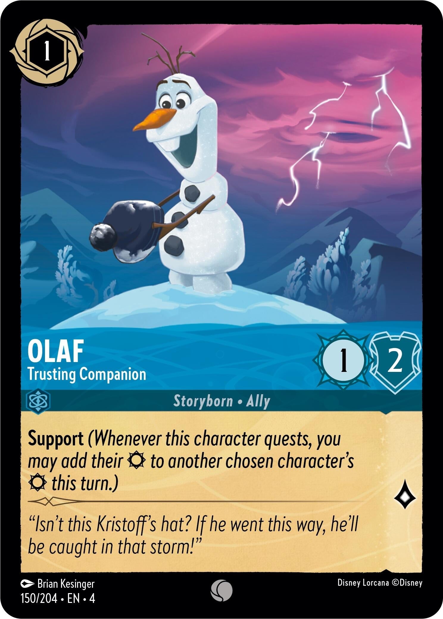 Image for Olaf - Trusting Companion (Ursula's Return) (150/204) - Disney Lorcana