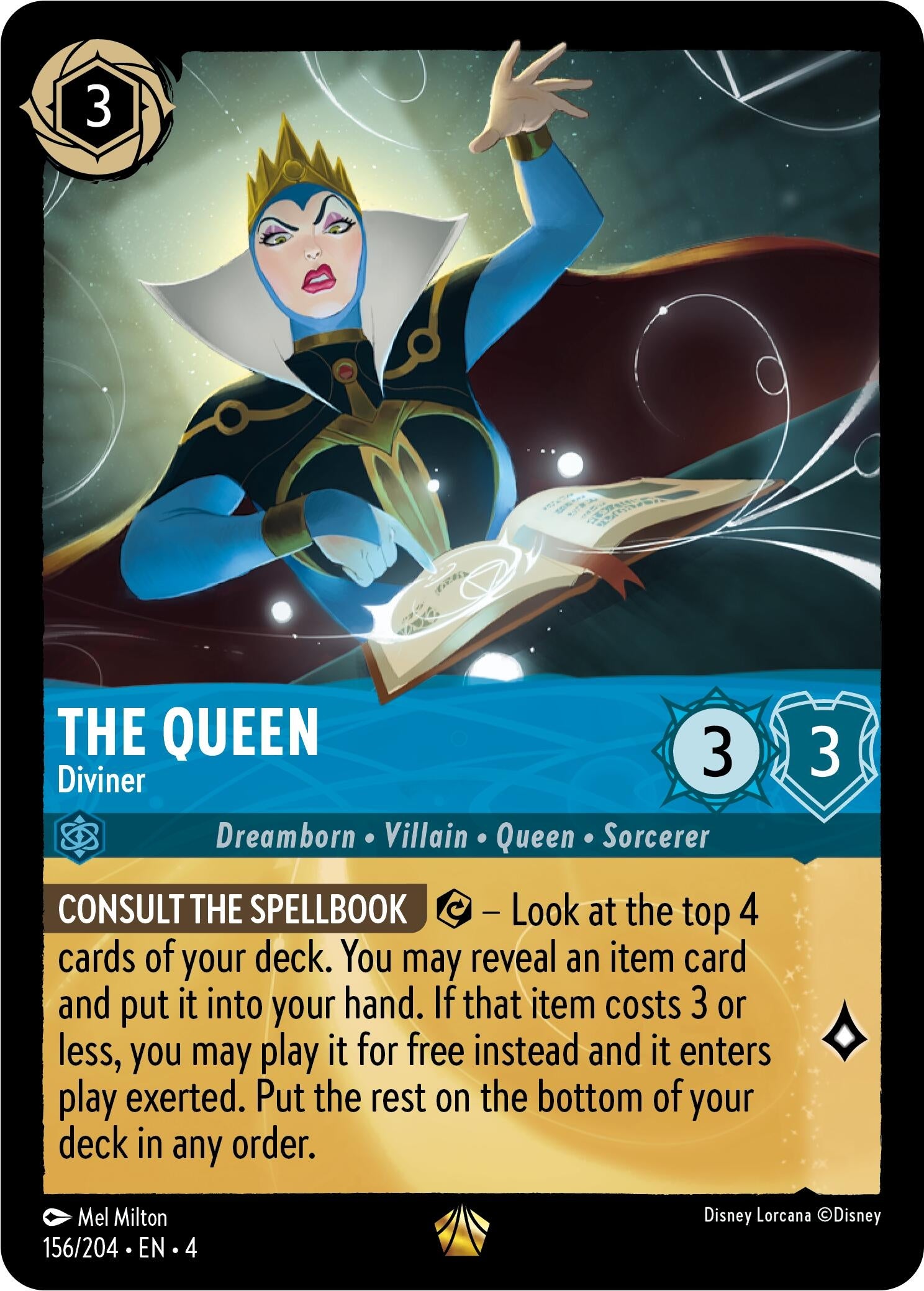 Image for The Queen - Diviner (Ursula's Return) (156/204) - Disney Lorcana