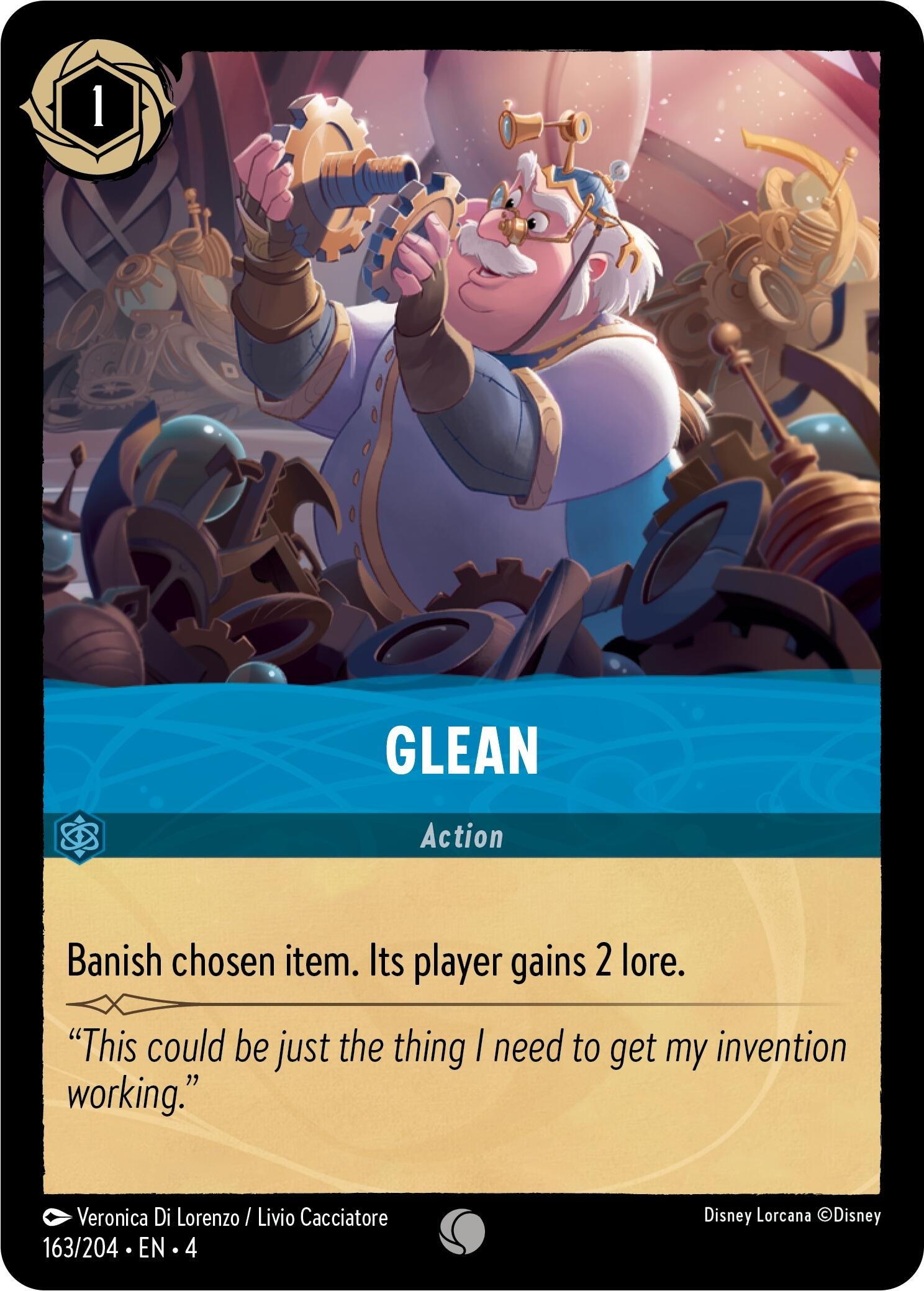 Image for Glean (Ursula's Return) (163/204) - Disney Lorcana