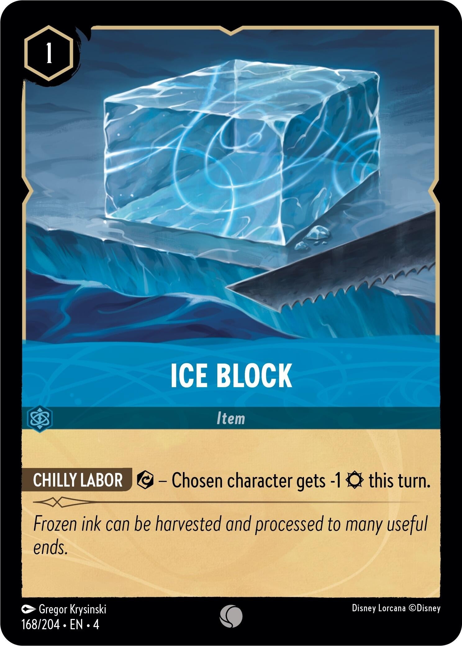 Image for Ice Block (Ursula's Return) (168/204) - Disney Lorcana