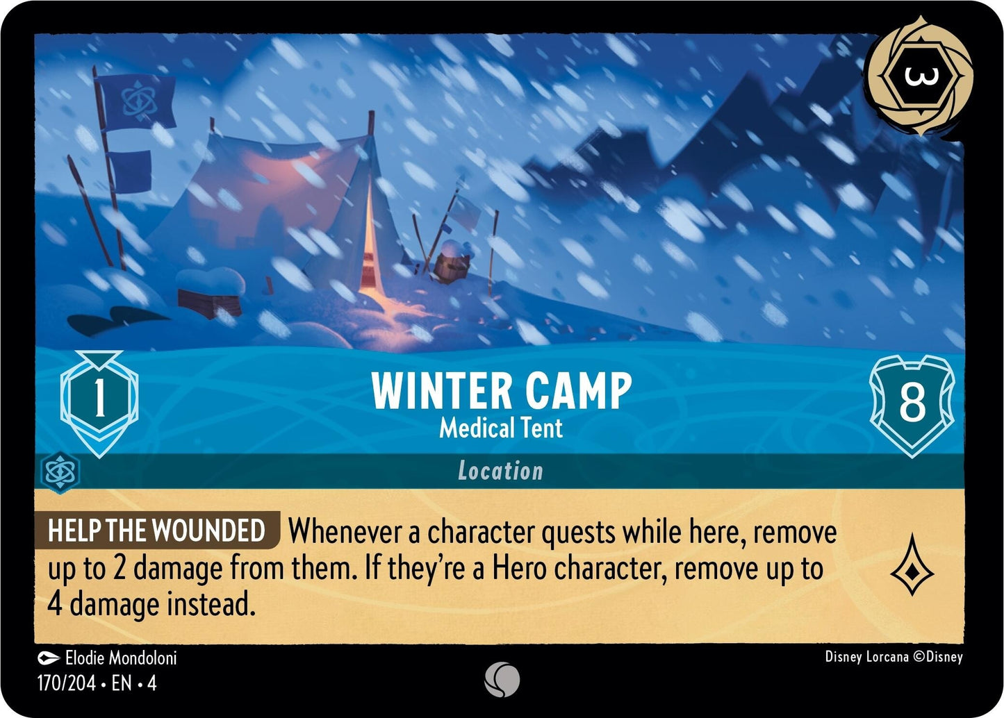 Image for Winter Camp - Medical Tent (Ursula's Return) (170/204) - Disney Lorcana