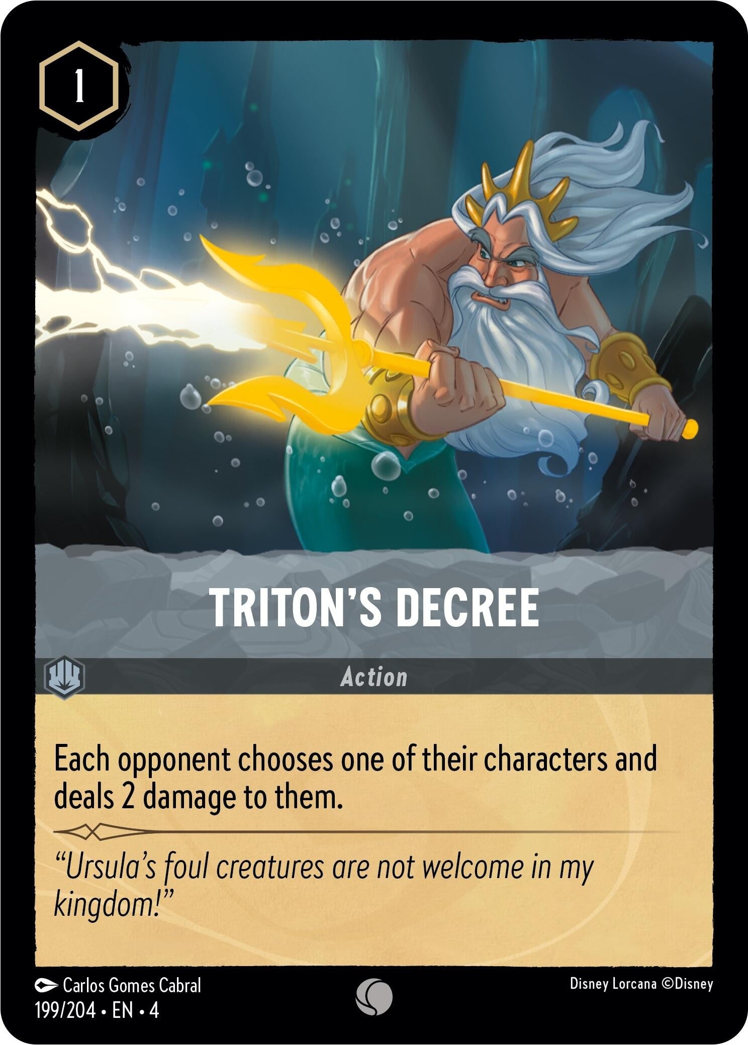 Image for Triton's Decree (Ursula's Return) (199/204) - Disney Lorcana