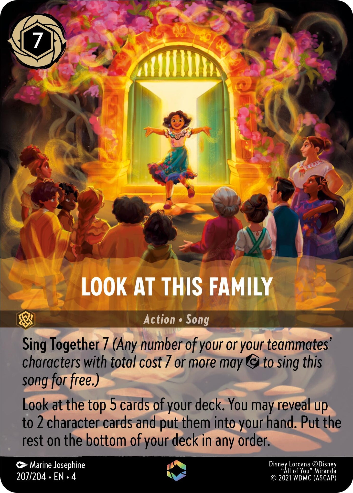 Image for Look at This Family (Enchanted) (Ursula's Return) (207/204) - Disney Lorcana