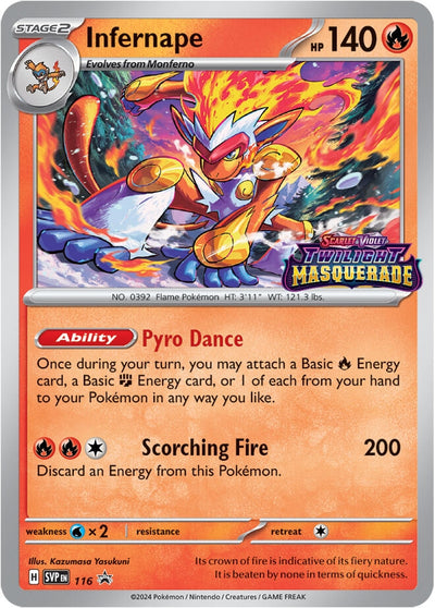 Image for Infernape - 116 (SV: Scarlet & Violet Promo Cards) (116) - Pokemon