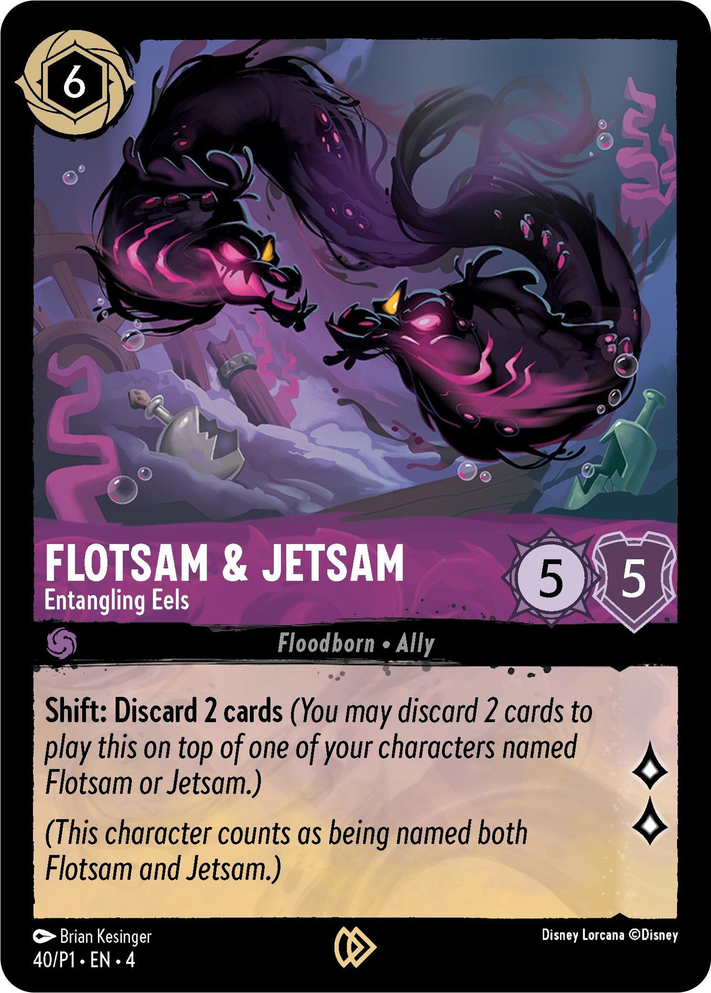 Image for Flotsam & Jetsam - Entangling Eels (Disney Lorcana Promo Cards) (40) - Disney Lorcana