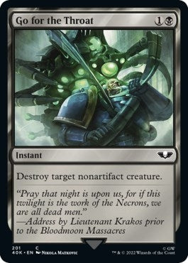 Go for the Throat (Surge Foil) (Universes Beyond: Warhammer 40,000) (201)