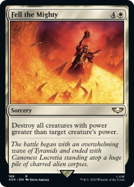 Fell the Mighty (Surge Foil) (Universes Beyond: Warhammer 40,000) (186)