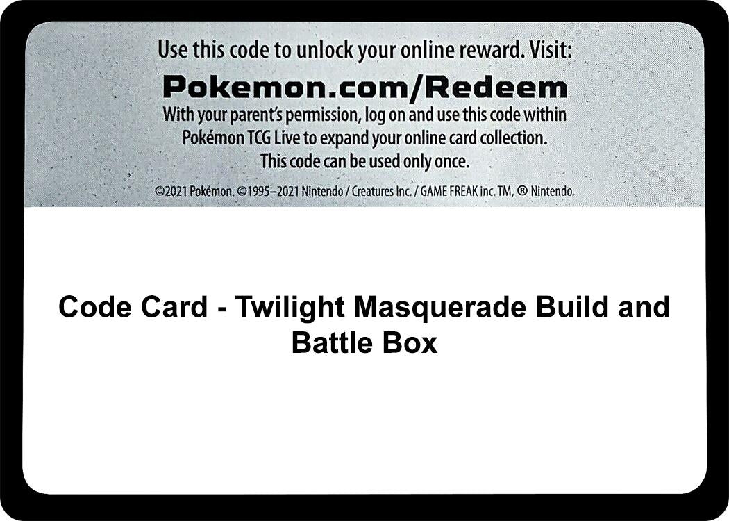 Image for Code Card - Twilight Masquerade Build and Battle Box - Pokemon