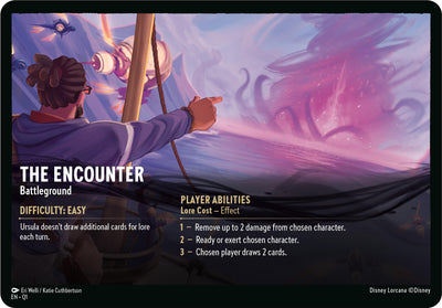 Image for The Encounter // A Dark Realm - Battleground (Oversized) - Disney Lorcana