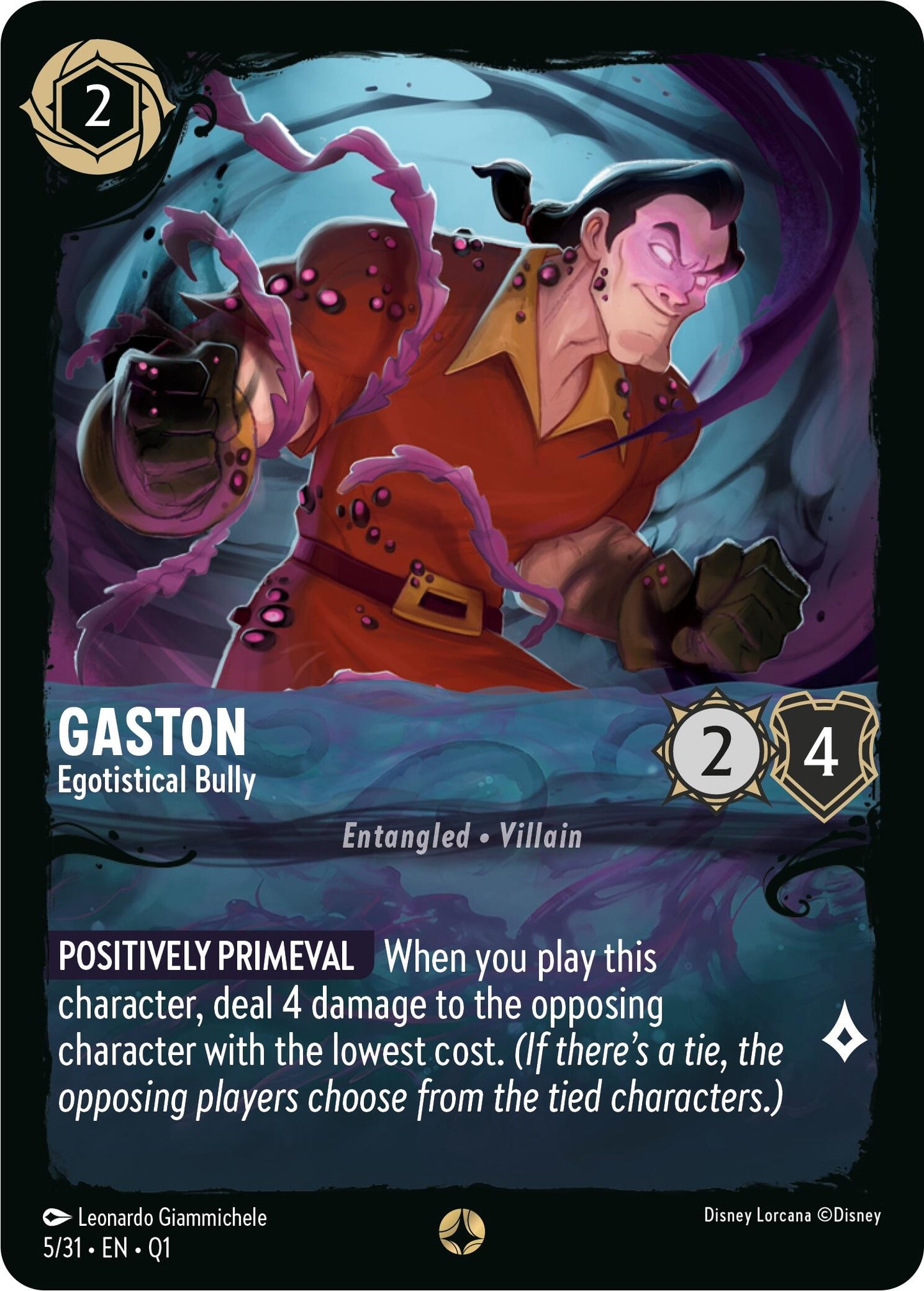 Image for Gaston - Egotistical Bully - Disney Lorcana