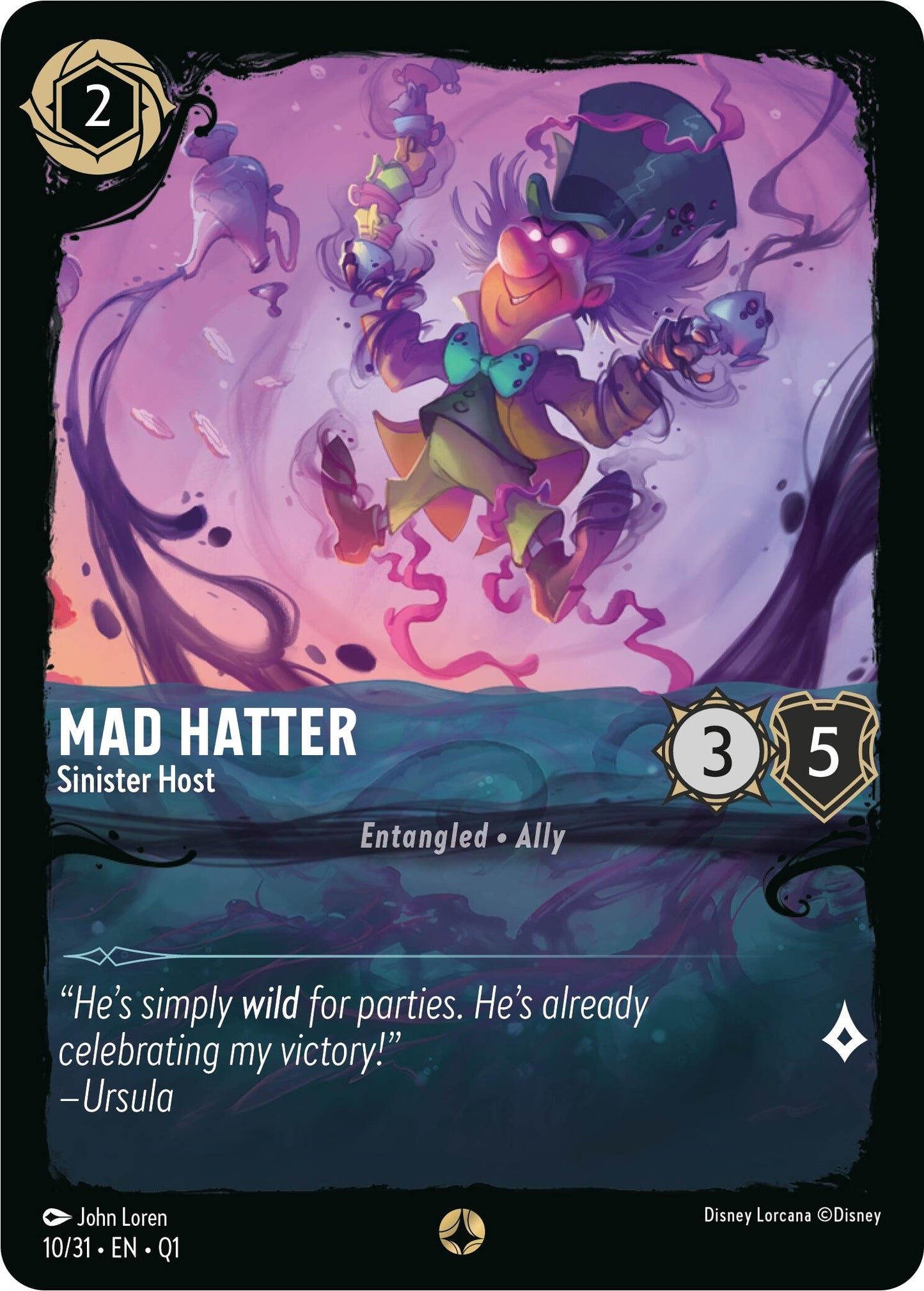Image for Mad Hatter - Sinister Host - Disney Lorcana