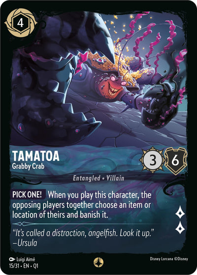 Image for Tamatoa - Grabby Crab - Disney Lorcana