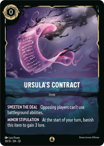 Image for Ursula's Contract - Disney Lorcana