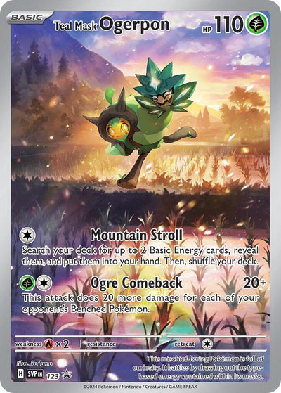 Image for Teal Mask Ogerpon - 123 (SV: Scarlet & Violet Promo Cards) (123) - Pokemon