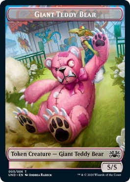 Giant Teddy Bear // Acorn Stash Double-sided Token (Unsanctioned)