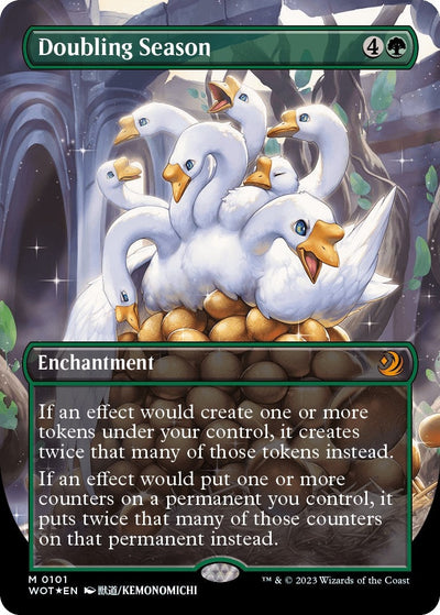 Doubling Season (Anime Borderless) (Confetti Foil) (Wilds of Eldraine: Enchanting Tales) (101)