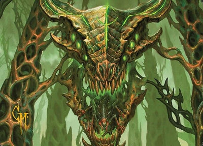 Image for Colossal Dreadmask Art Card (Gold-Stamped Signature) (Art Series: Modern Horizons 3) (8) - Magic: The Gathering