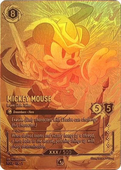 Image for Mickey Mouse - Brave Little Tailor (Serial Numbered) (Disney Lorcana Promo Cards) (5) - Disney Lorcana