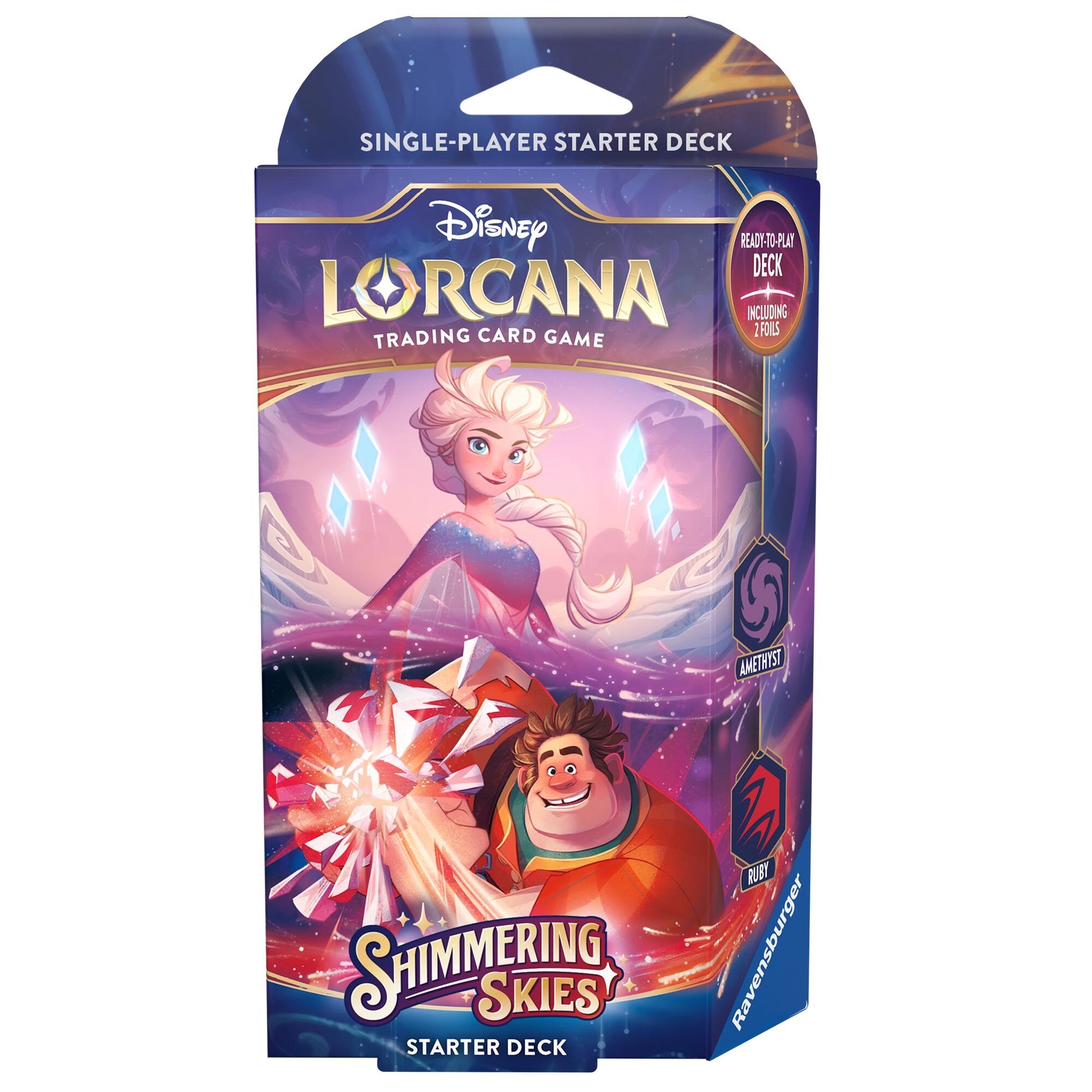 Image for Disney Lorcana: Shimmering Skies Starter Deck (Amethyst & Ruby) [Shimmering Skies] - Disney Lorcana
