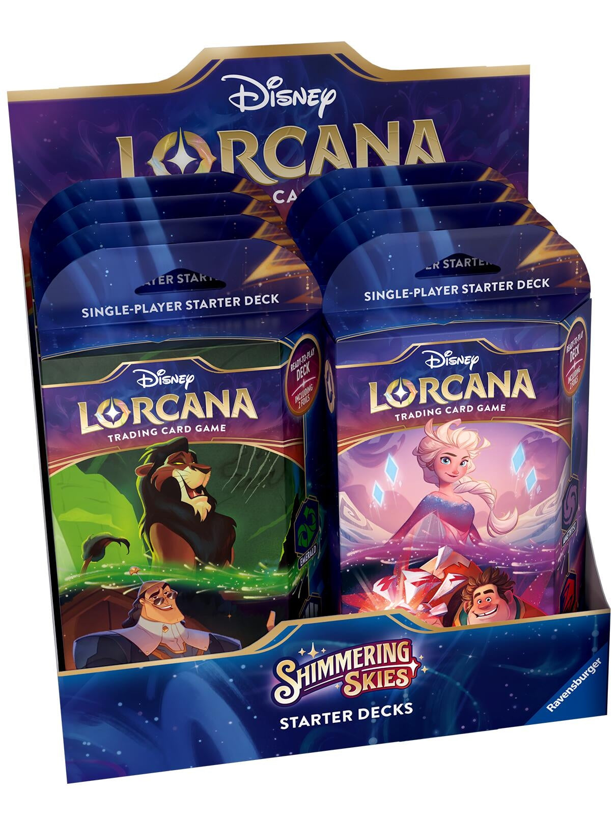 Image for Disney Lorcana: Shimmering Skies Starter Deck Display [Shimmering Skies] - Disney Lorcana
