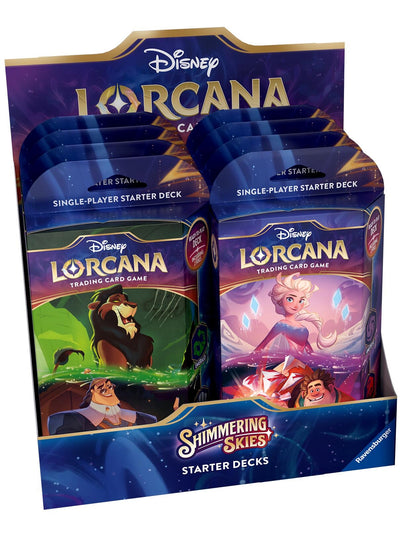 Image for Disney Lorcana: Shimmering Skies Starter Deck Display [Shimmering Skies] - Disney Lorcana