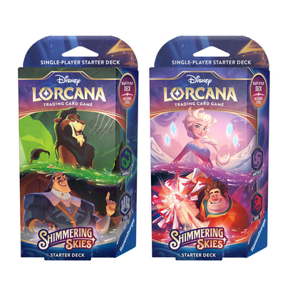 Image for Disney Lorcana: Shimmering Skies Starter Deck [Set of 2] [Shimmering Skies] - Disney Lorcana