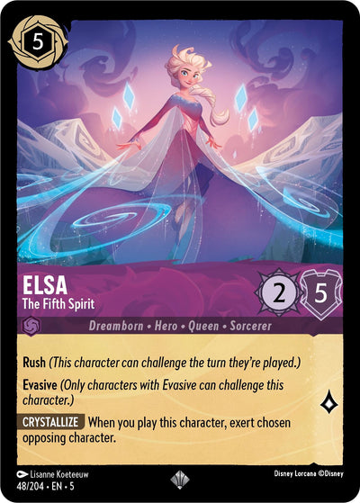Image for Elsa - The Fifth Spirit (Shimmering Skies) (48/204) - Disney Lorcana