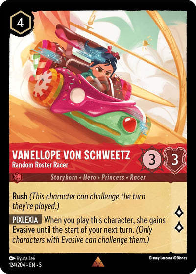 Image for Vanellope von Schweetz - Random Roster Racer (Shimmering Skies) (124/204) - Disney Lorcana