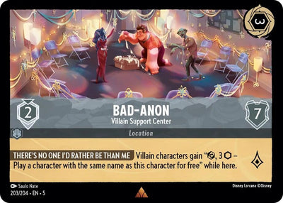 Image for Bad-Anon - Villain Support Center (Shimmering Skies) (203/204) - Disney Lorcana