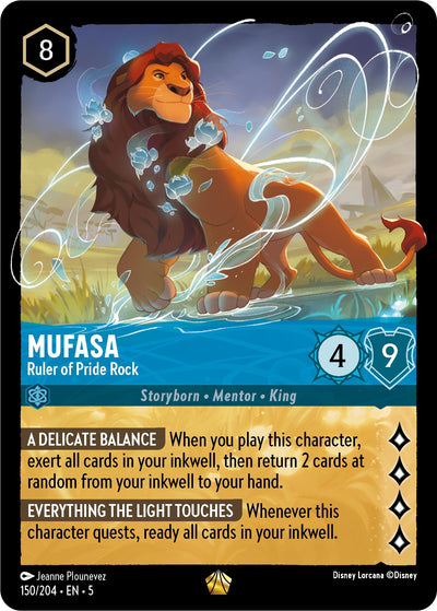 Image for Mufasa - Ruler of Pride Rock (Shimmering Skies) (150/204) - Disney Lorcana