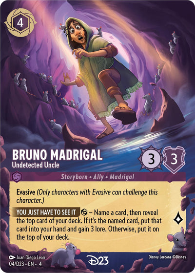 Image for Bruno Madrigal - Undetected Uncle (D23 Promos) (4) - Disney Lorcana