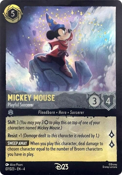 Image for Mickey Mouse - Playful Sorcerer (D23 Promos) (7) - Disney Lorcana
