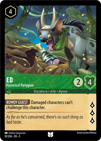 Image for Ed - Hysterical Partygoer (Shimmering Skies) (81/204) - Disney Lorcana