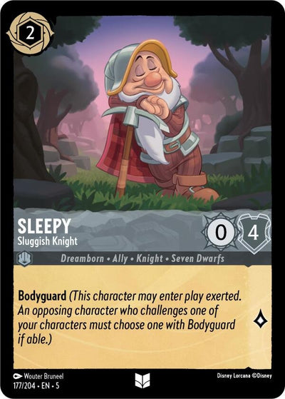 Image for Sleepy - Sluggish Knight (Shimmering Skies) (177/204) - Disney Lorcana