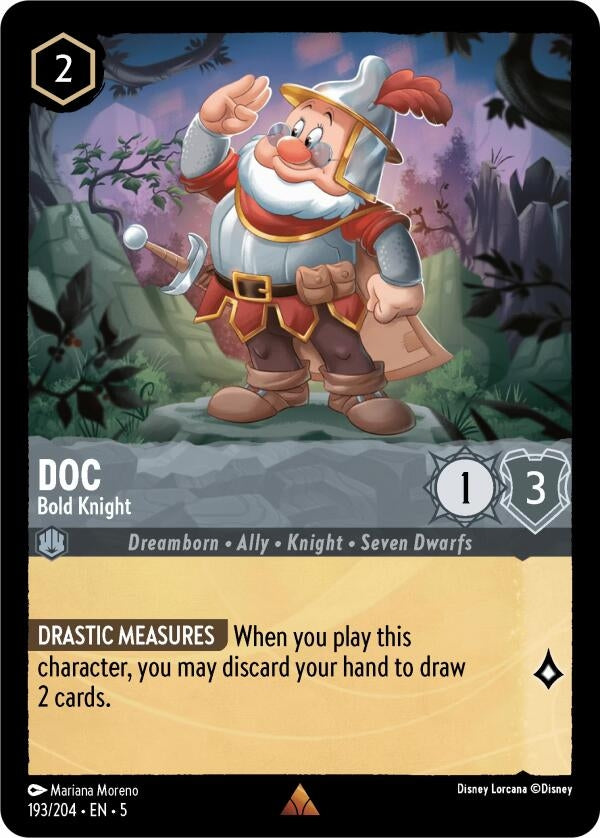 Image for Doc - Bold Knight (Shimmering Skies) (193/204) - Disney Lorcana