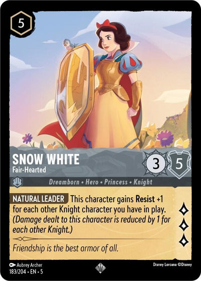 Image for Snow White - Fair-Hearted (Shimmering Skies) (183/204) - Disney Lorcana