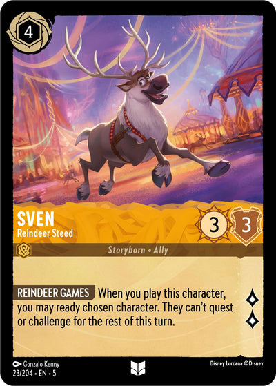 Image for Sven - Reindeer Steed (Shimmering Skies) (23/204) - Disney Lorcana