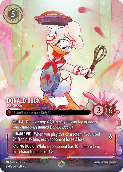 Image for Donald Duck - Pie Slinger (Enchanted) (Shimmering Skies) (214/204) - Disney Lorcana