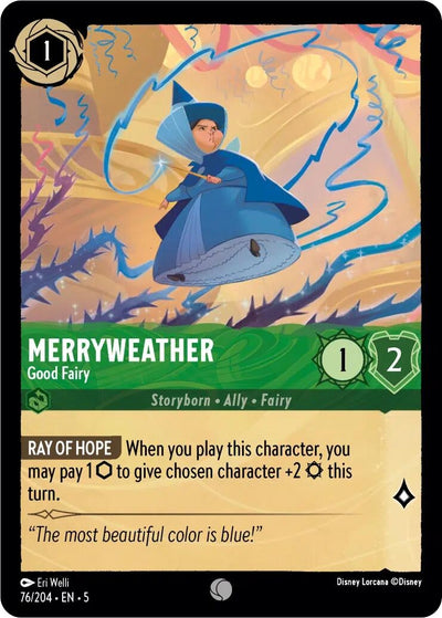 Image for Merryweather - Good Fairy (Shimmering Skies) (76/204) - Disney Lorcana