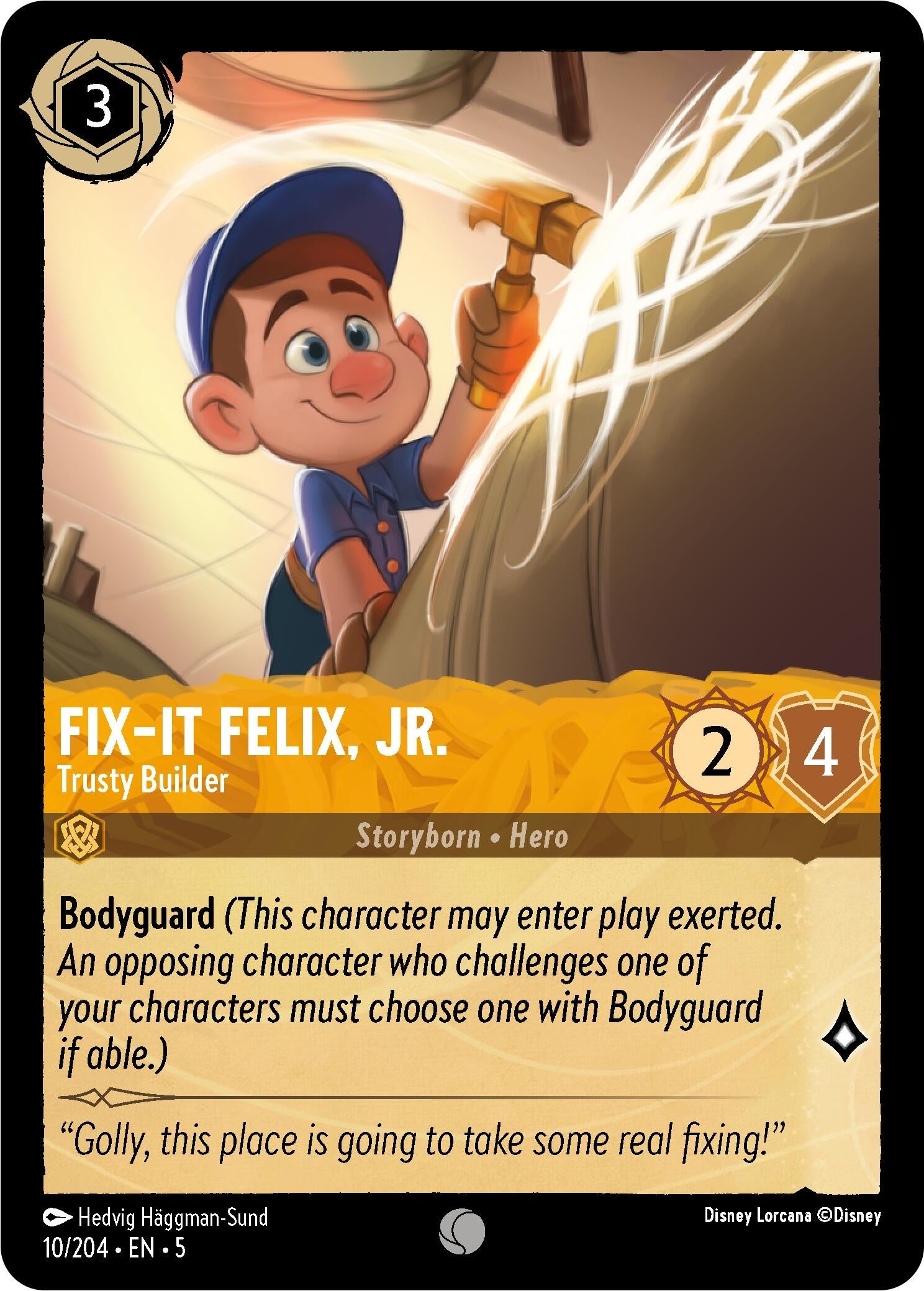 Image for Fix-It Felix, Jr. - Trusty Builder (Shimmering Skies) (10/204) - Disney Lorcana