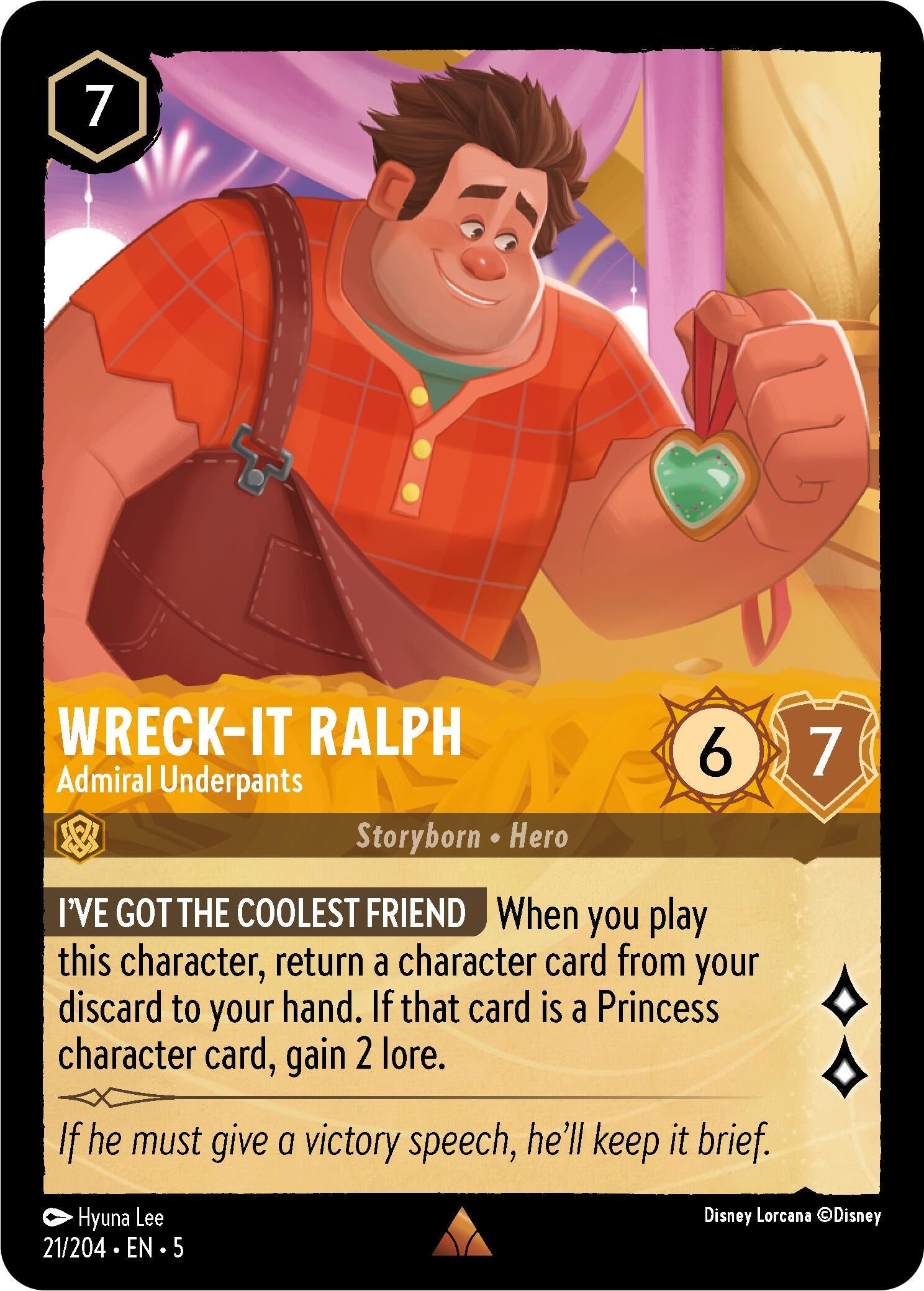 Image for Wreck-It Ralph - Admiral Underpants (Shimmering Skies) (21/204) - Disney Lorcana