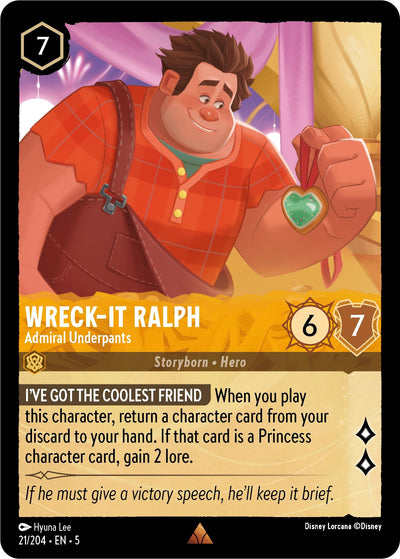 Image for Wreck-It Ralph - Admiral Underpants (Shimmering Skies) (21/204) - Disney Lorcana