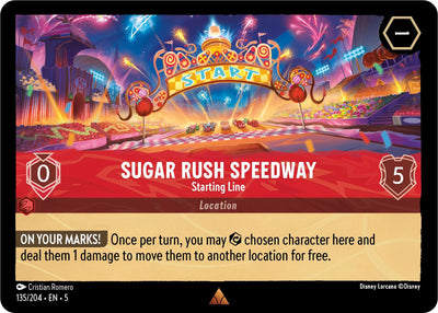 Image for Sugar Rush Speedway - Starting Line (Shimmering Skies) (135/204) - Disney Lorcana