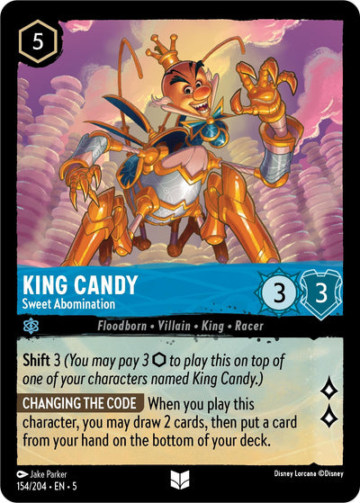 Image for King Candy - Sweet Abomination (Shimmering Skies) (154/204) - Disney Lorcana